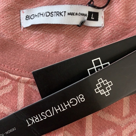 8ighth strkt red short sleeve street wear T-shirt Tee Mens Size Large Pink - Picture 5 of 13